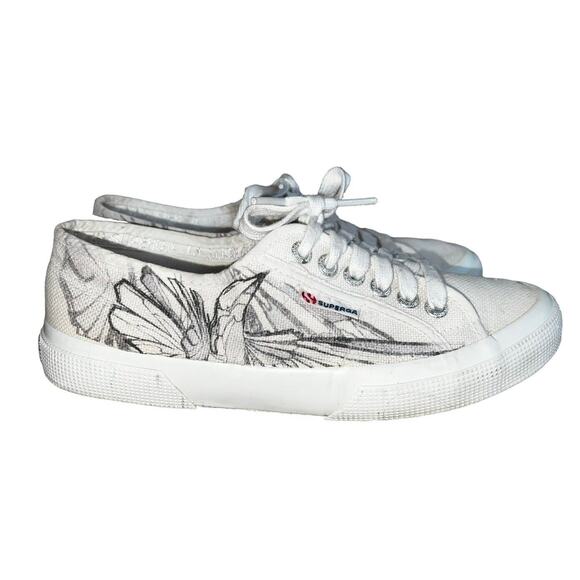 Superga x Imagine Dragons Butterfly Print Sneakers Womens Sz 8 Limited Edition - Picture 1 of 10